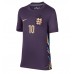 Camisa de Futebol Inglaterra Jude Bellingham #10 Equipamento Secundário Mulheres Europeu 2024 Manga Curta